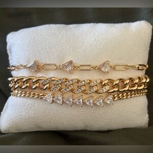 Gold-Tone Layered Adjustable Bracelet